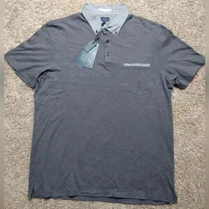 Good Man Brand Gray Golf Polo
